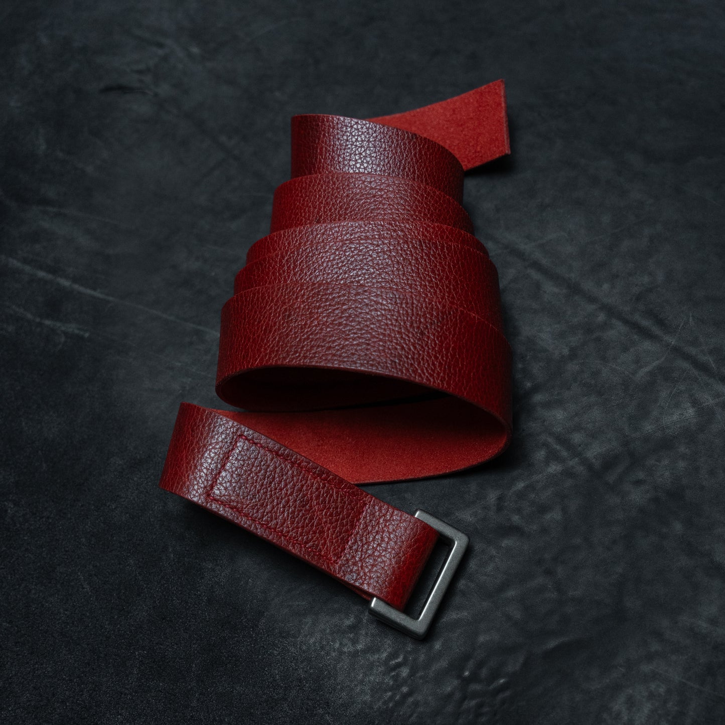 Aro Red Bovine Belt