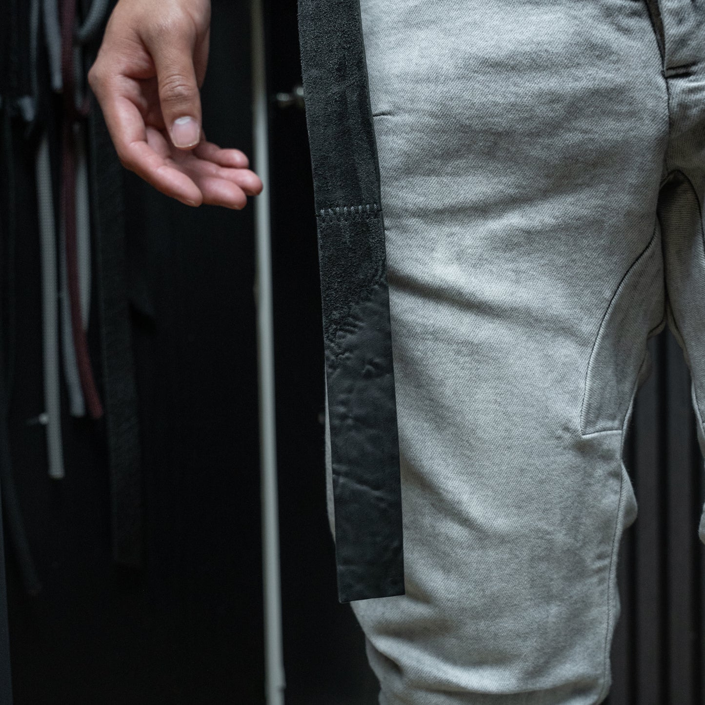 Aro Black Panelled Culatta Belt