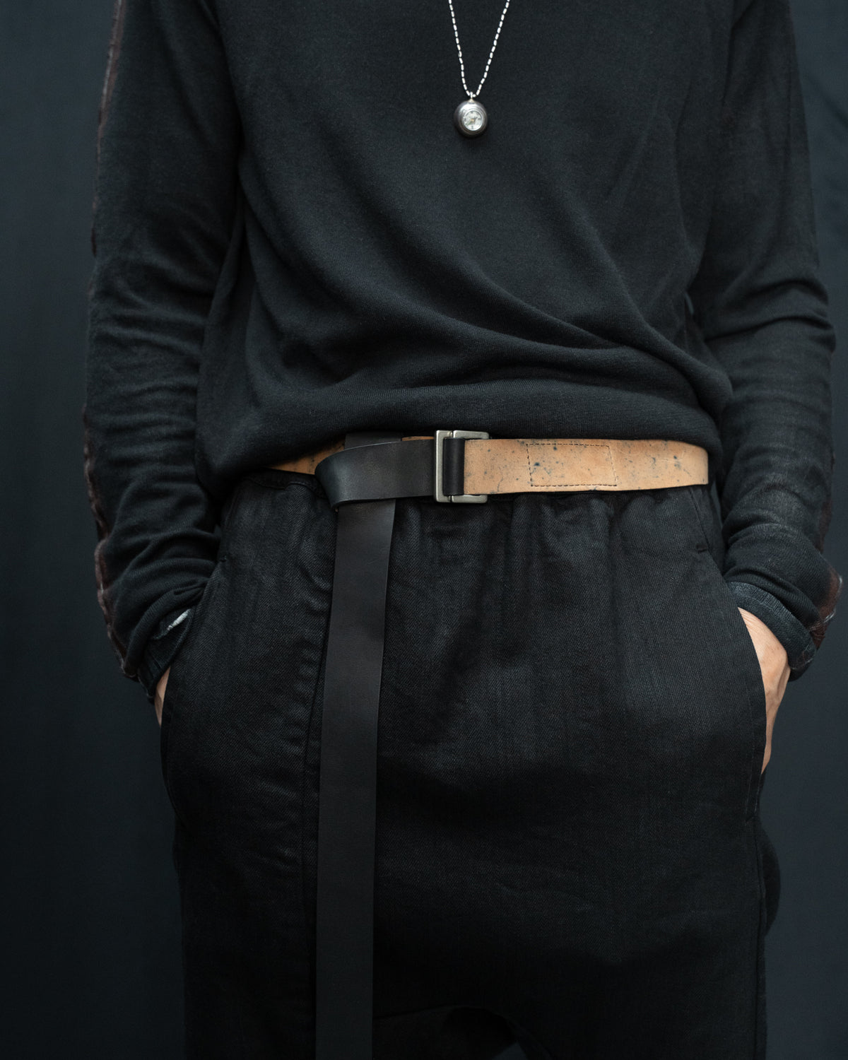 Marbled Horse Culatta Reversible Aro Leather Belt