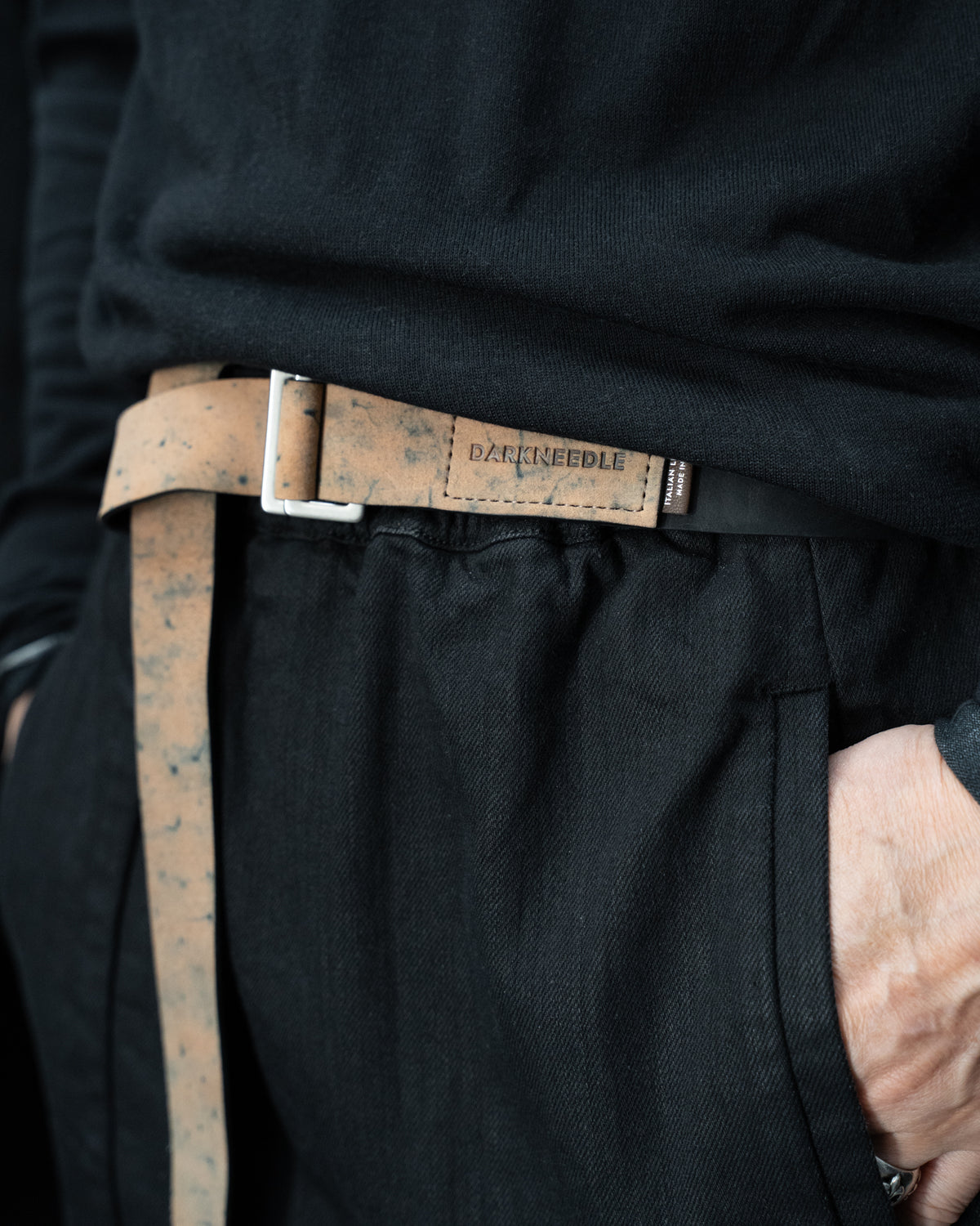 Marbled Horse Culatta Reversible Aro Leather Belt